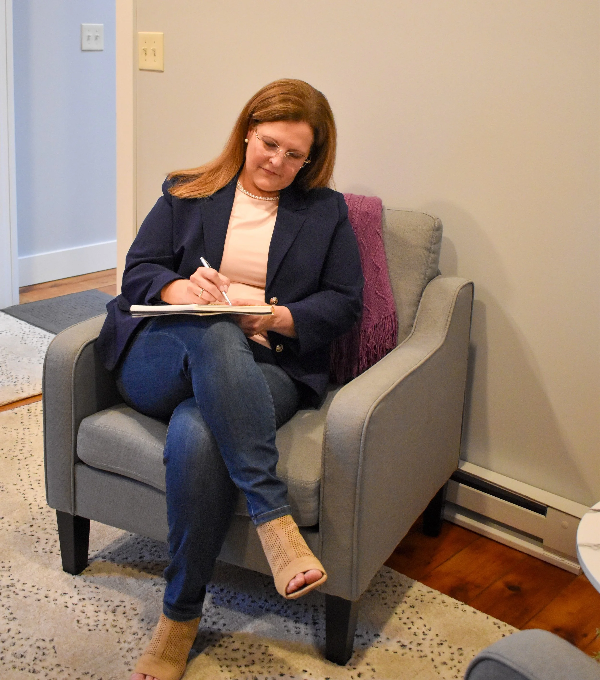 Woman in coaching session